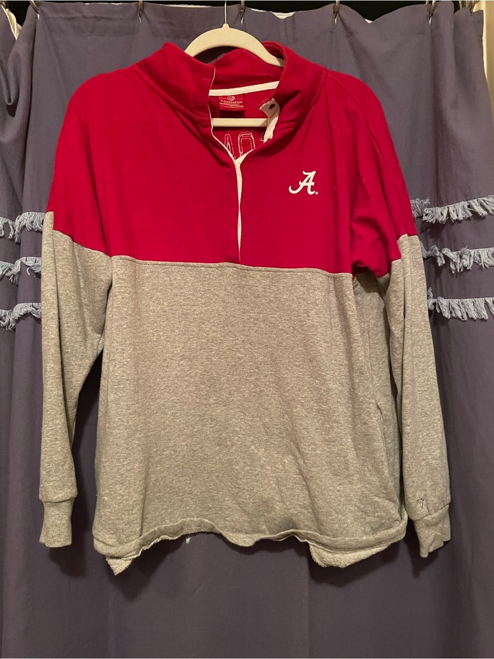 Roll Tide !!!! Colosseum Red & White Quarter-Zip Pullover. Roll Tide!!!